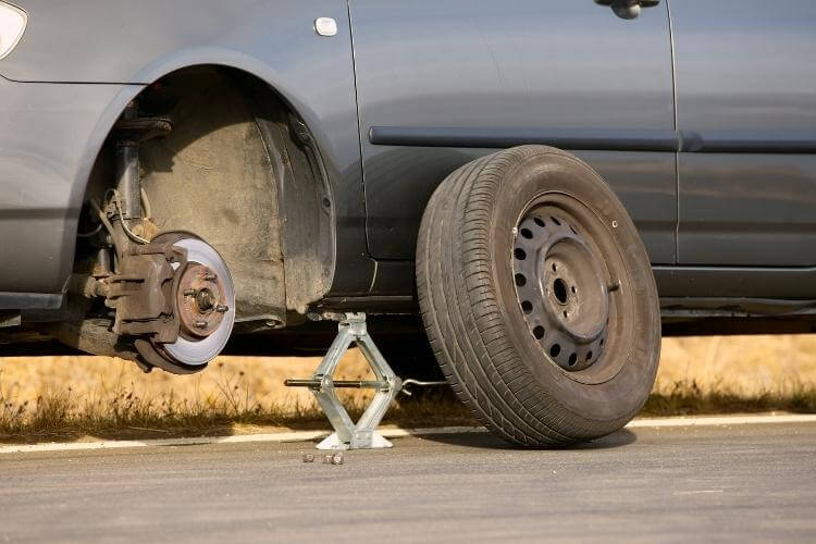 car with tyre