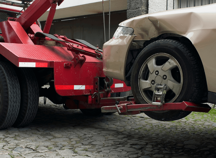 car accident recovery towing