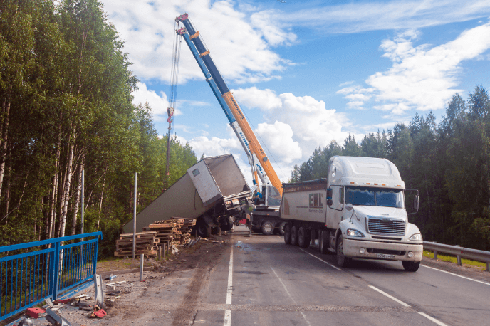 Towing company is towing the vehicle