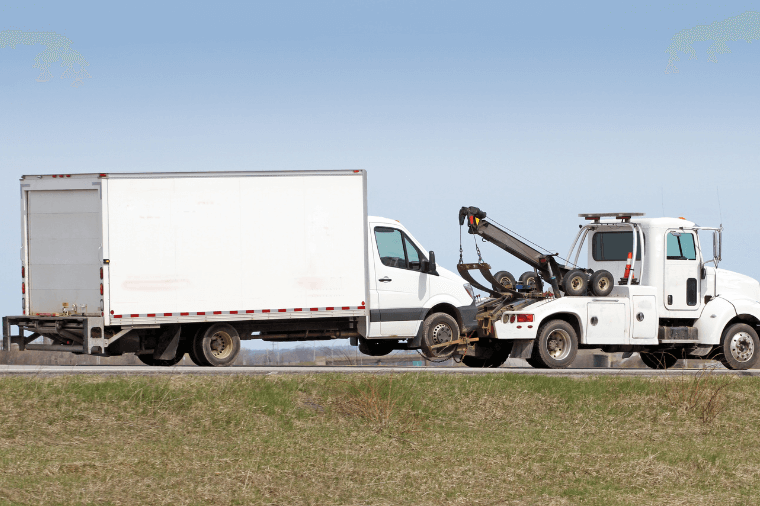 Road side assistance company to tow a van